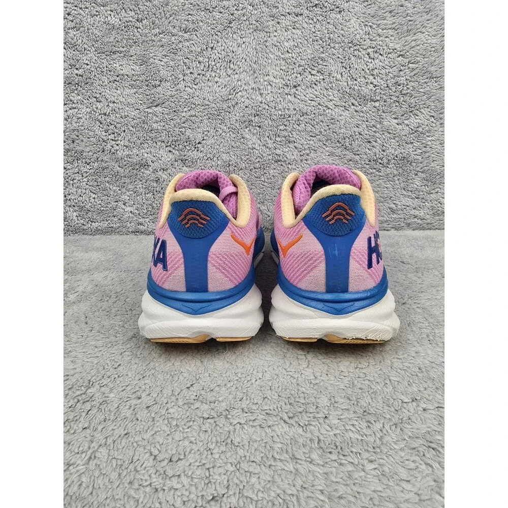 HOKA Clifton 9 Running Shoe Women 9B F27223C Violet / Pink / Blue